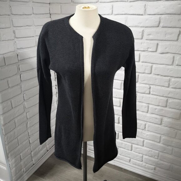 Lole Ladies Dark Grey Lightweight Size Small Open Cardigan - Picture 1 of 10